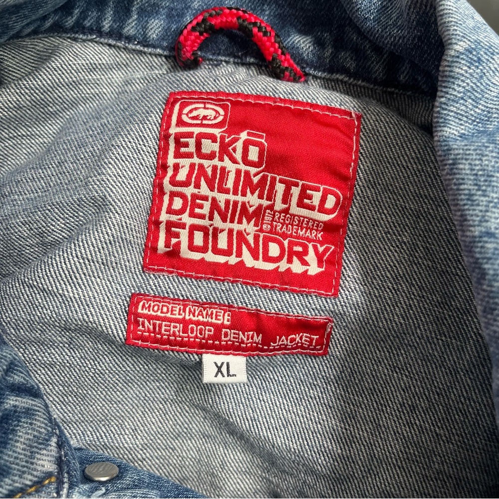 Ecko Unlimited Foundry Interloop Denim Jacket Rar… - image 6